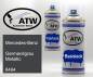 Preview: Mercedes-Benz, Germanitgrau Metallic, 8494: 400ml Sprühdose + 400ml Klarlack - Set, von ATW Autoteile West.